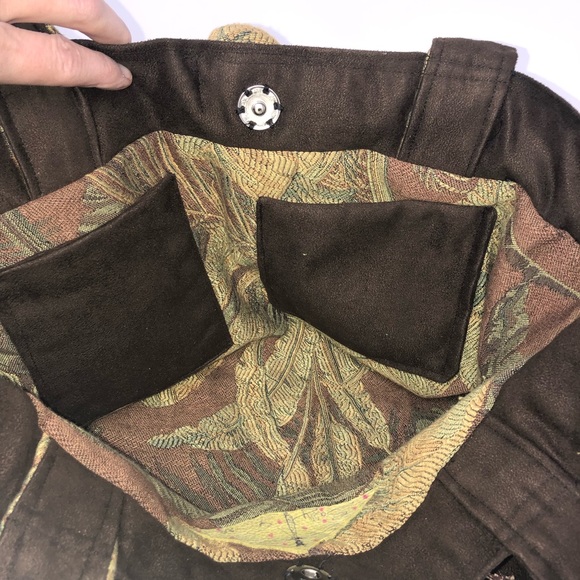 Handmade Chocolate Brown Suede Purse by Sally Sac - Picture 6 of 10